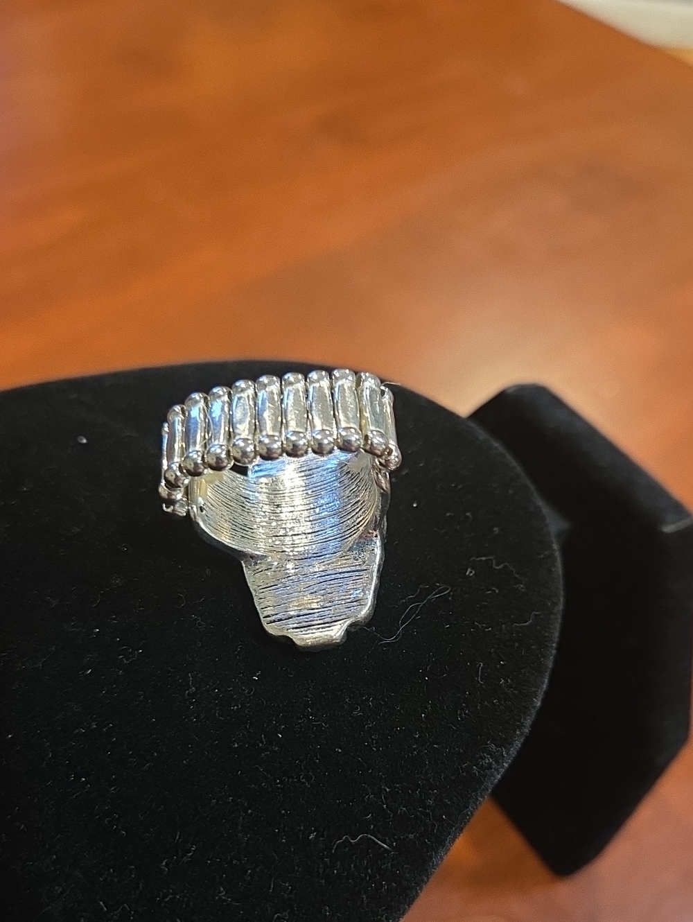 NWOT purple Stone Silver Ring - Picture 5 of 6